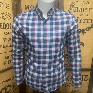 Banana Republic Luxe Flannel Shirt, S, Grant Fit